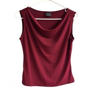 Sleeveless Burgandy Top